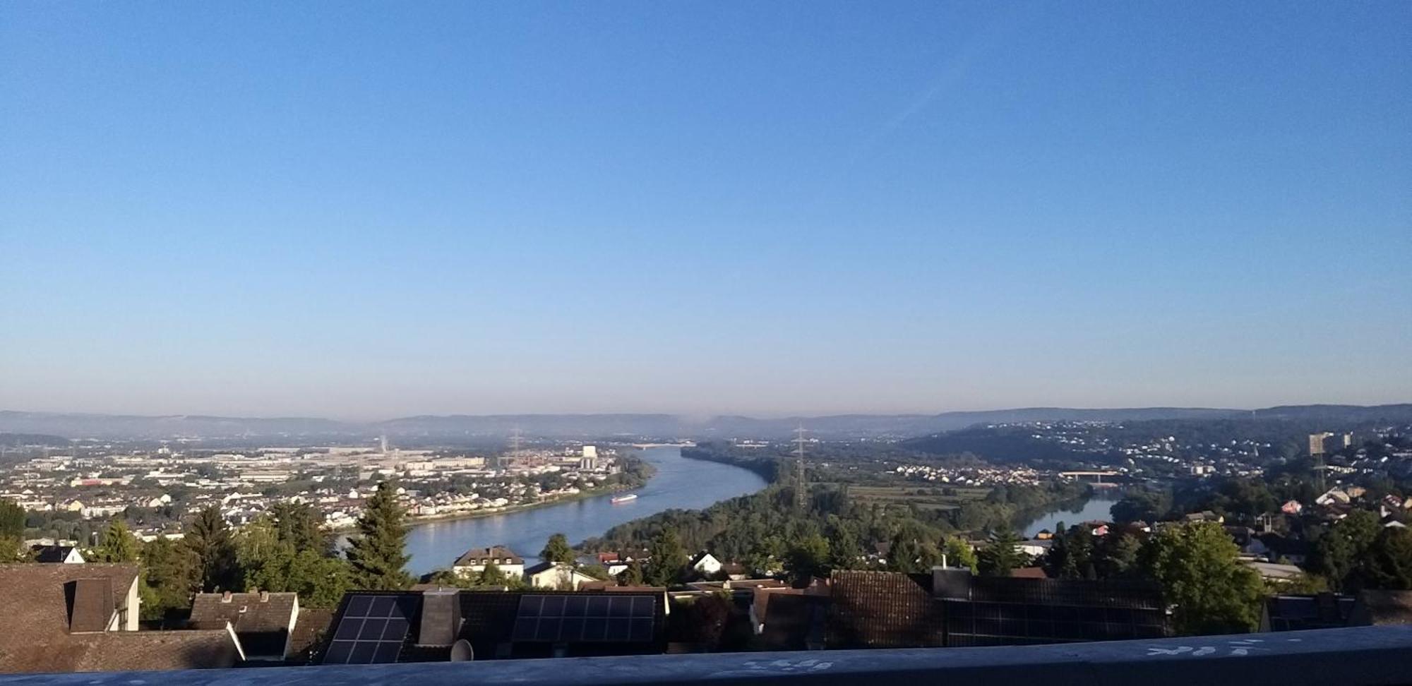 Rheinblick Am Rheinsteig Zur Festung Ehrenbreitstein Mit Balkon Und Sauna Urbar  객실 사진