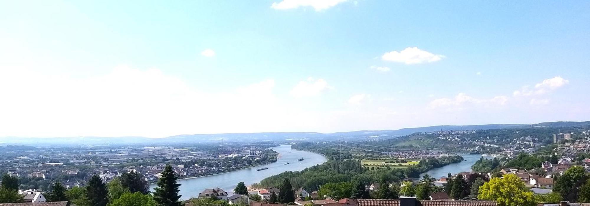 Rheinblick Am Rheinsteig Zur Festung Ehrenbreitstein Mit Balkon Und Sauna Urbar  외부 사진