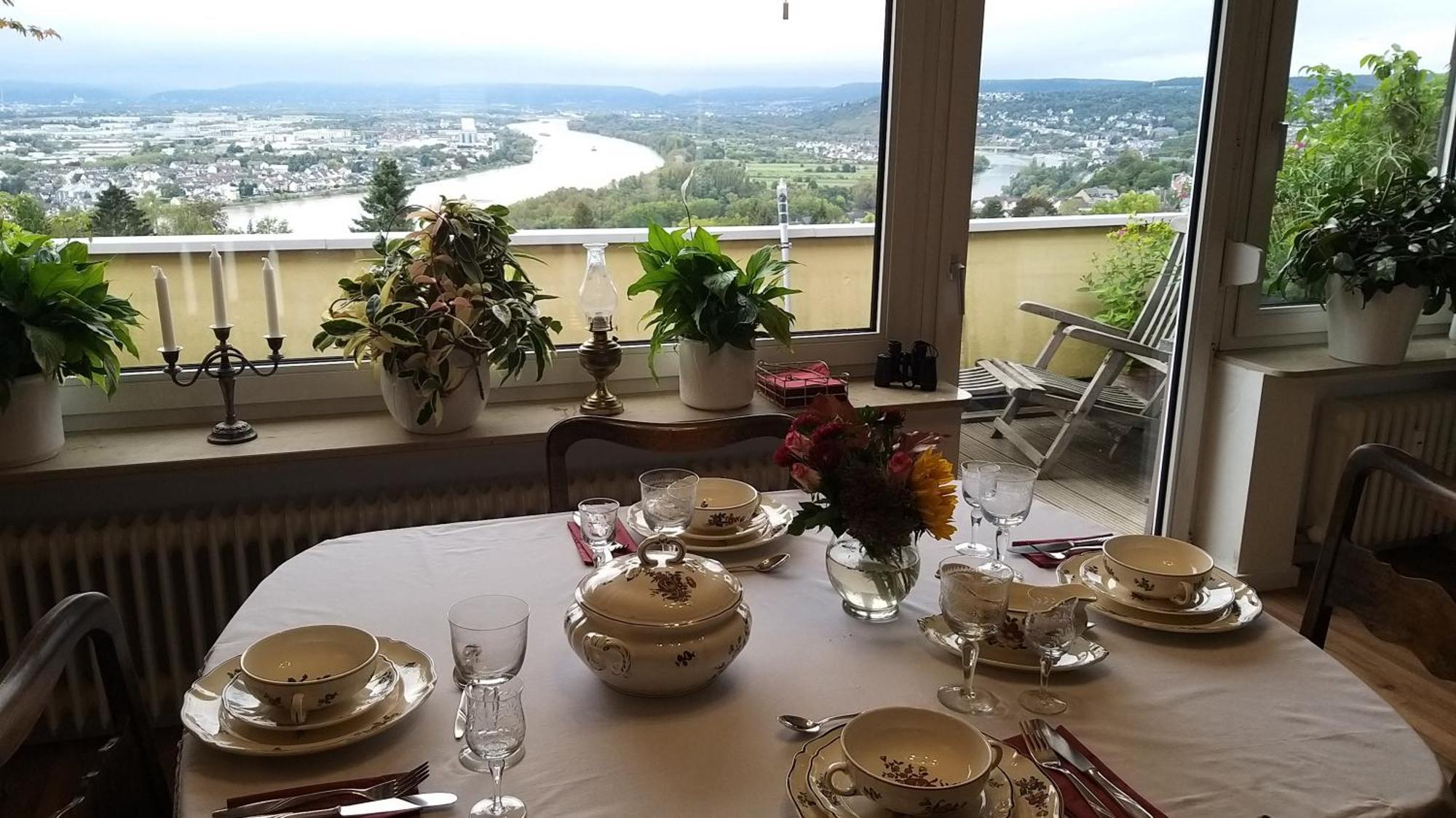 Rheinblick Am Rheinsteig Zur Festung Ehrenbreitstein Mit Balkon Und Sauna Urbar  외부 사진